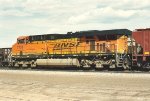 Grain train waits for a new crew